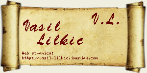 Vasil Lilkić vizit kartica